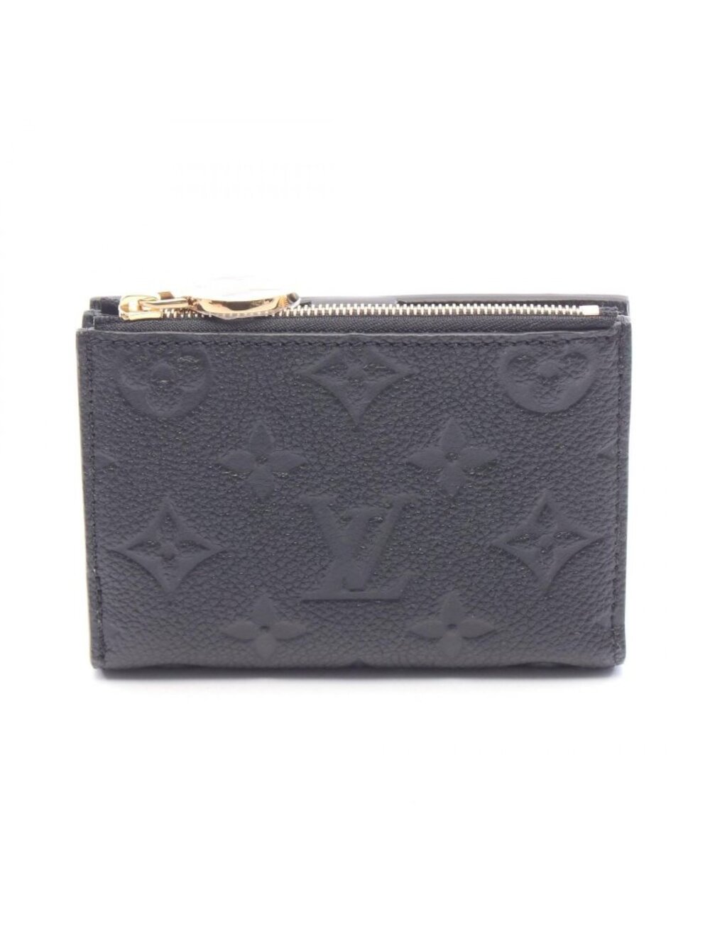 Louis Vuitton Bifold Wallet Portefeuille Lisa Noir Leather